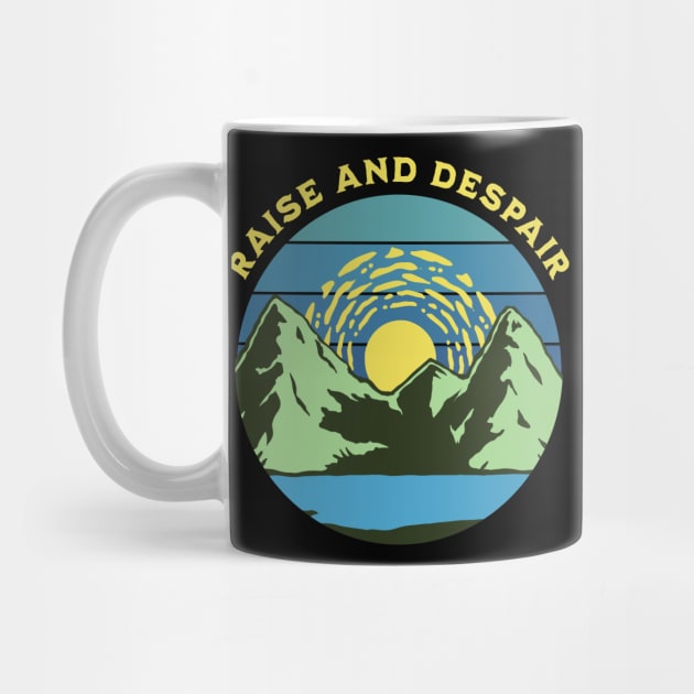 Rise and Despair - Funny Mountain Climbing Gift by Emmi Fox Designs